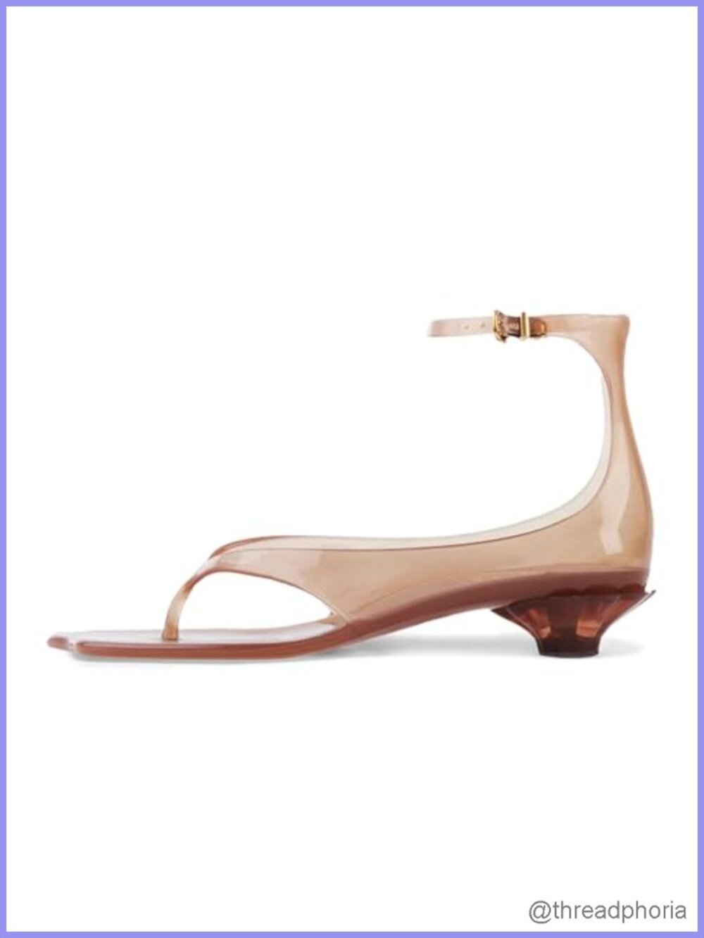Kitten Heel Jelly Sandals Flip Flop Thong Slip Resistant Summer